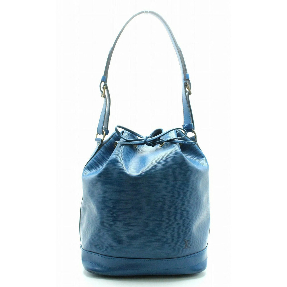 Louis Vuitton Epi Noe Drawstring Shoulder Bag Hobo Leather Toledo Blue u